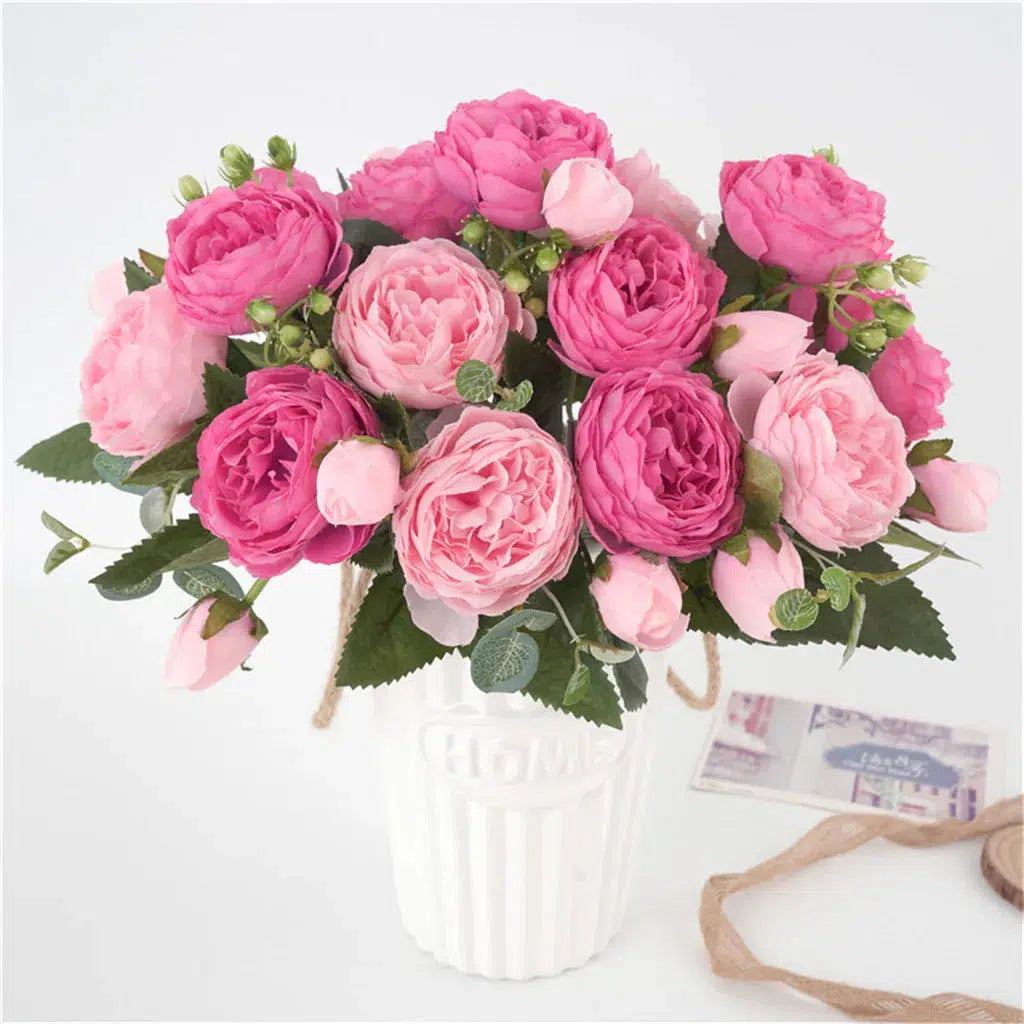 Artificial flowers for decoration Rose Peony Silk  