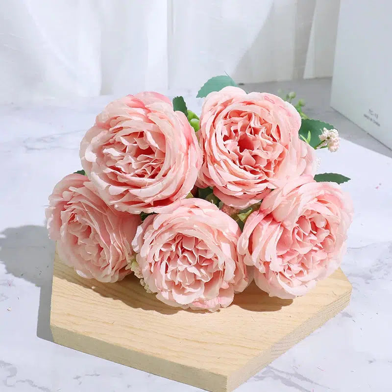 Best Selling Beautiful Rose Peony Artificial Silk Flowers  