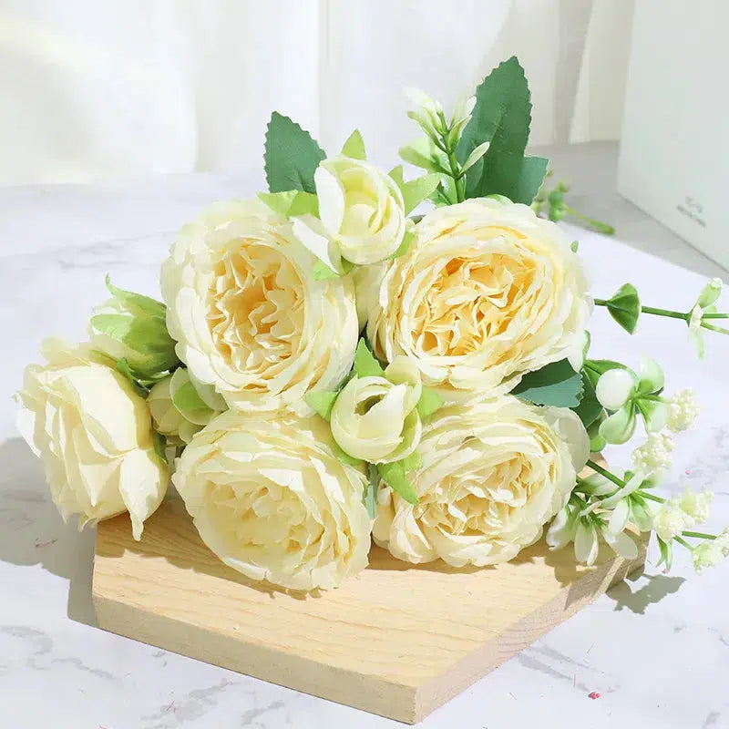 Best Selling Beautiful Rose Peony Artificial Silk Flowers  