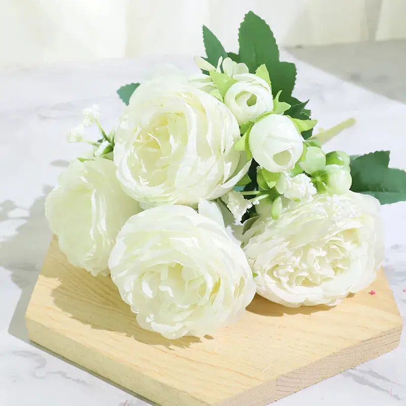 Best Selling Beautiful Rose Peony Artificial Silk Flowers  