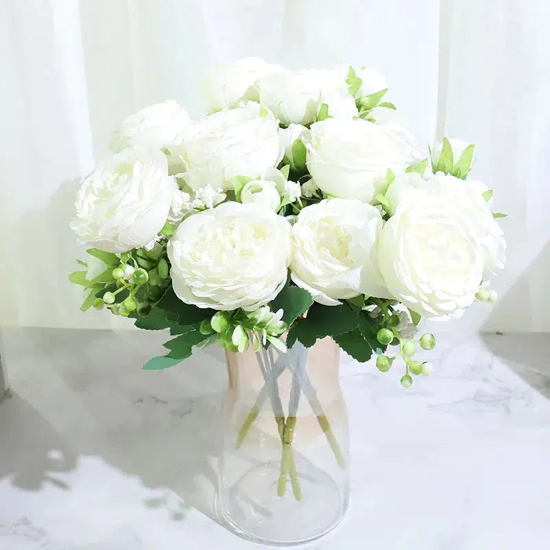 Best Selling Beautiful Rose Peony Artificial Silk Flowers  