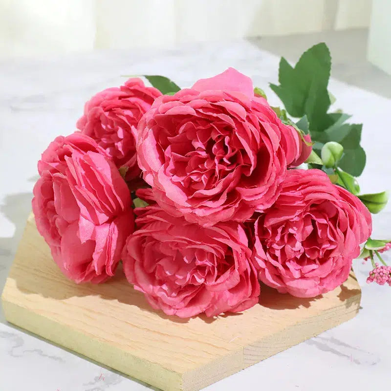 Best Selling Beautiful Rose Peony Artificial Silk Flowers  