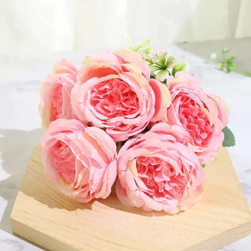 Best Selling Beautiful Rose Peony Artificial Silk Flowers  