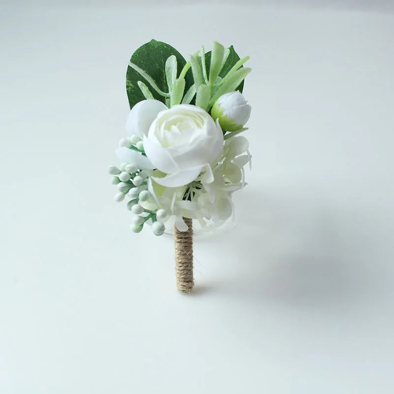 Boutonnieres Buttonhole Rose Brooch & Wedding Corsages  