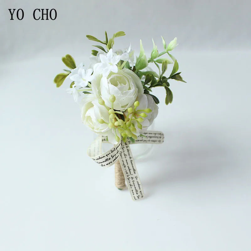 Boutonnieres Buttonhole Rose Brooch & Wedding Corsages  