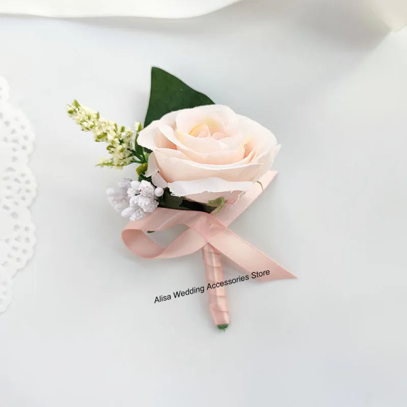 Bridal Bridesmaid Wedding Bouquet Boutonniere  