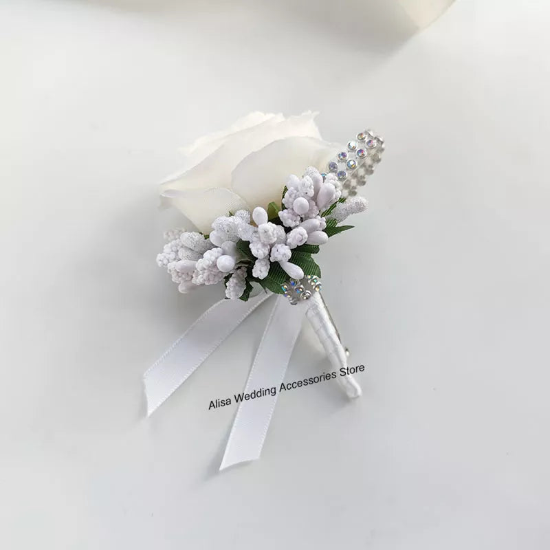 Bridal Bridesmaid Wedding Bouquet Boutonniere  