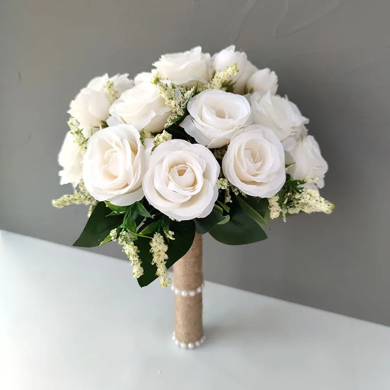 Bridal Bridesmaid Wedding Bouquet Boutonniere  