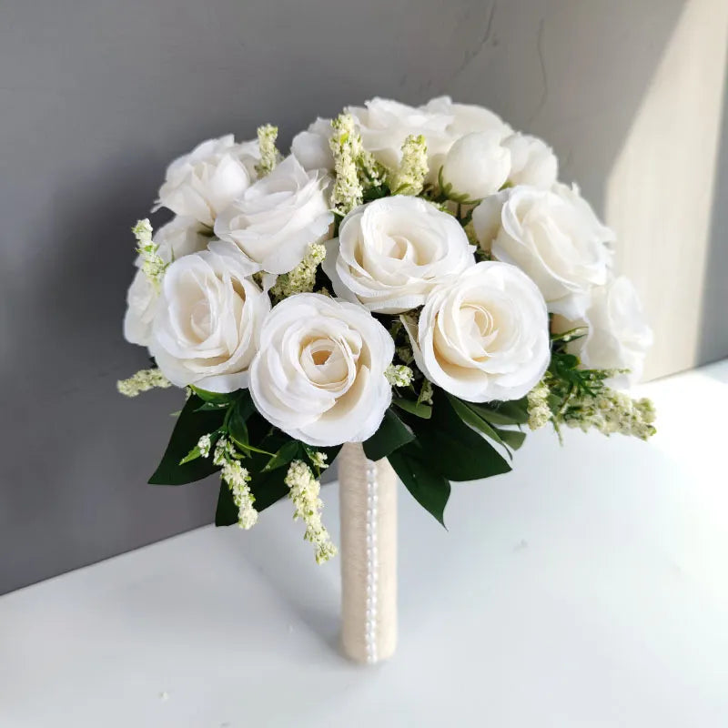 Bridal Bridesmaid Wedding Bouquet Boutonniere  