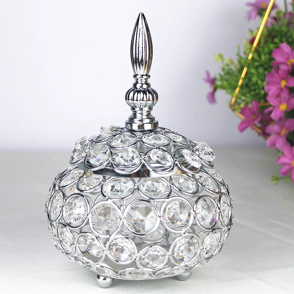 Crystal Candle Holder, Ball Candlestick Wedding Centrepieces  