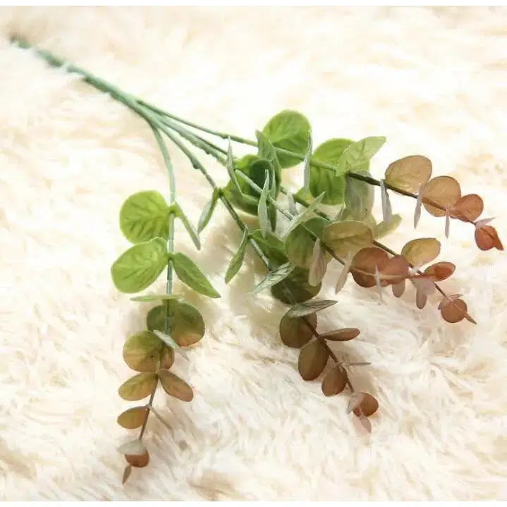 DIY Handmade Plastic Grass Wheat Plant Artificial Bouquet - Eucalyptus  