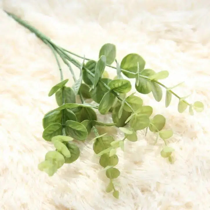 DIY Handmade Plastic Grass Wheat Plant Artificial Bouquet - Eucalyptus  