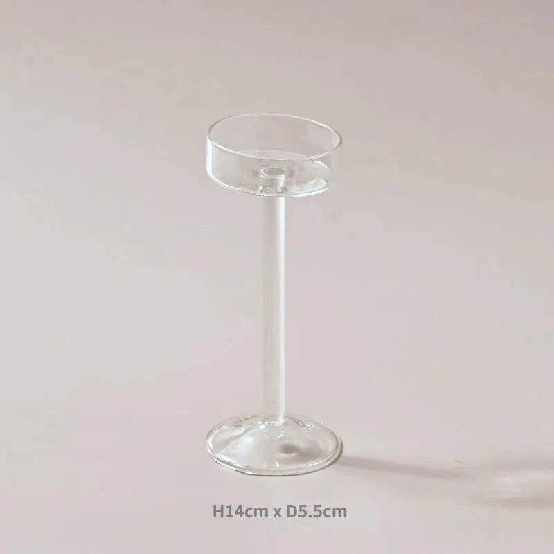 Glass Candle Holders Set Tealight Candle Holder  