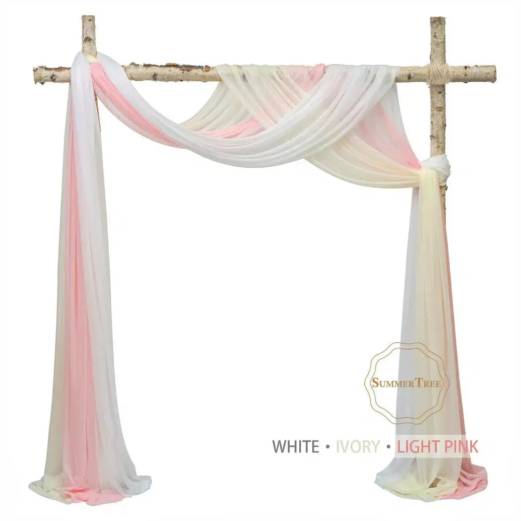 6/10 Meters Wedding Arch Fabric Curtain Draping Backdrop-