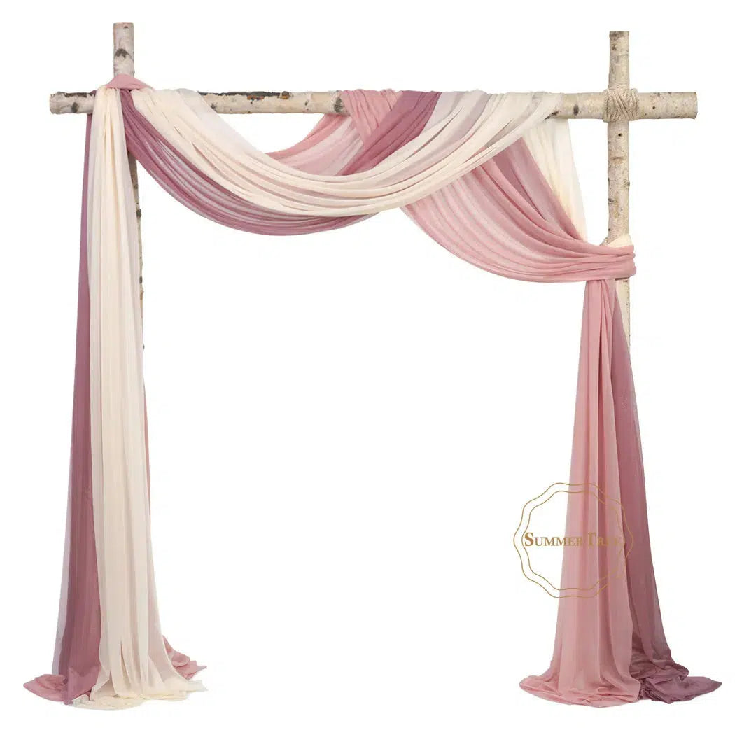 6/10 Meters Wedding Arch Fabric Curtain Draping Backdrop  