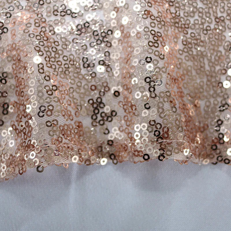 Rose gold Round Sequin Tablecloth  