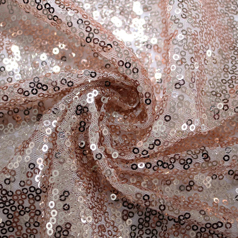 Rose gold Round Sequin Tablecloth  