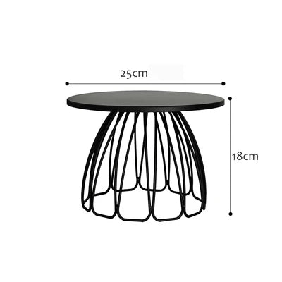 Black Cake Stand Wave Design  