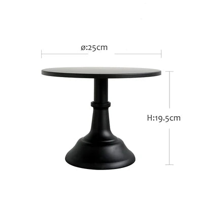 Black Cake Stand Wave Design  