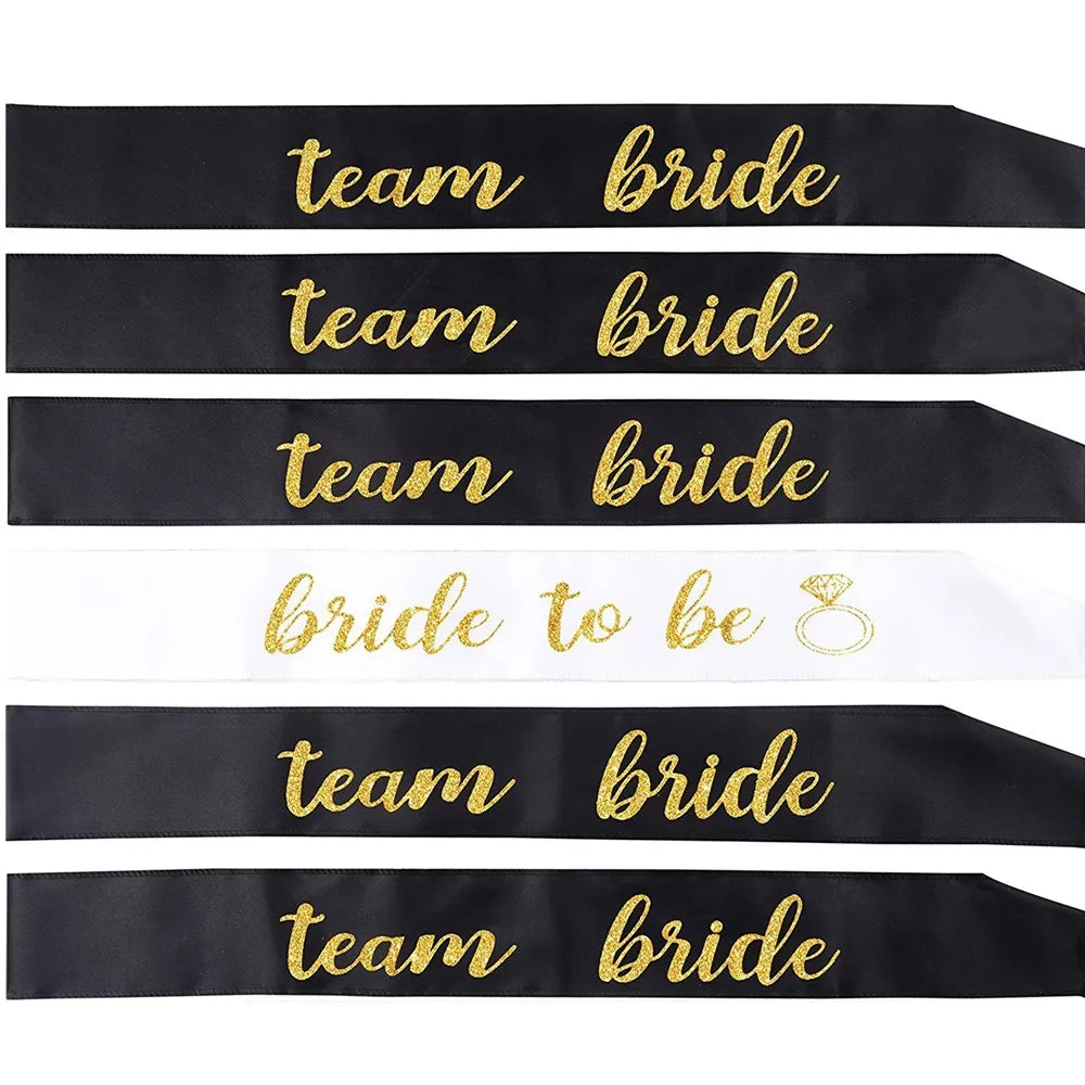 Team Bride To Be Satin Sash Hen Night Party Bachelorette  