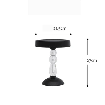 Black Cake Stand Wave Design  