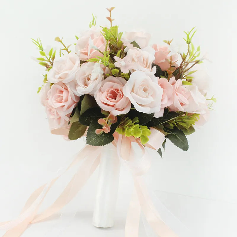 Handmade Artificial Flower Rose Bouquet  