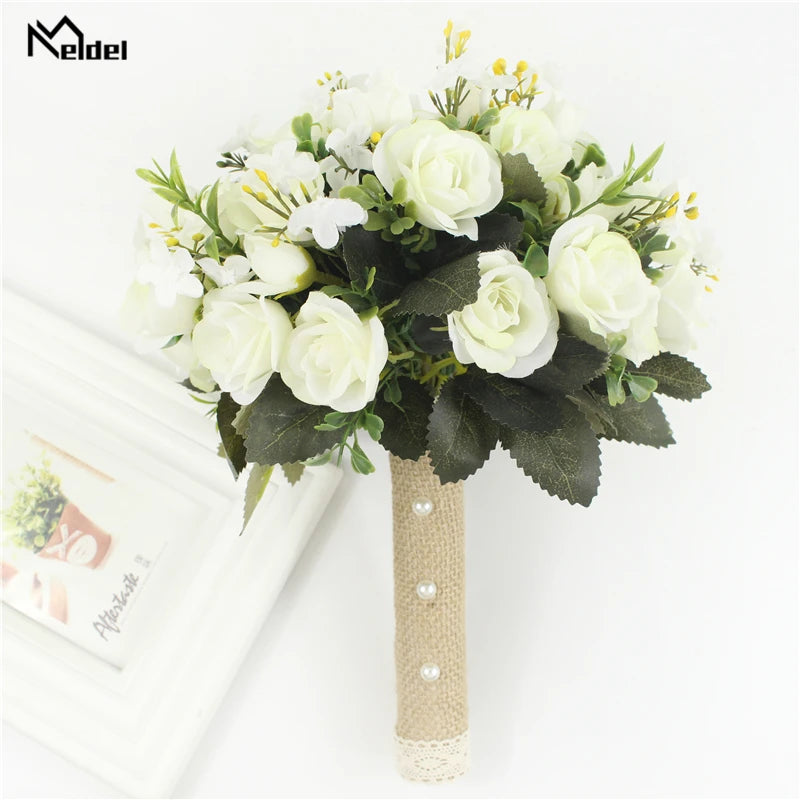 Handmade Artificial Flower Rose Bouquet  