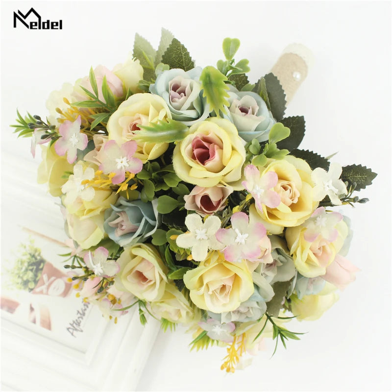 Handmade Artificial Flower Rose Bouquet  