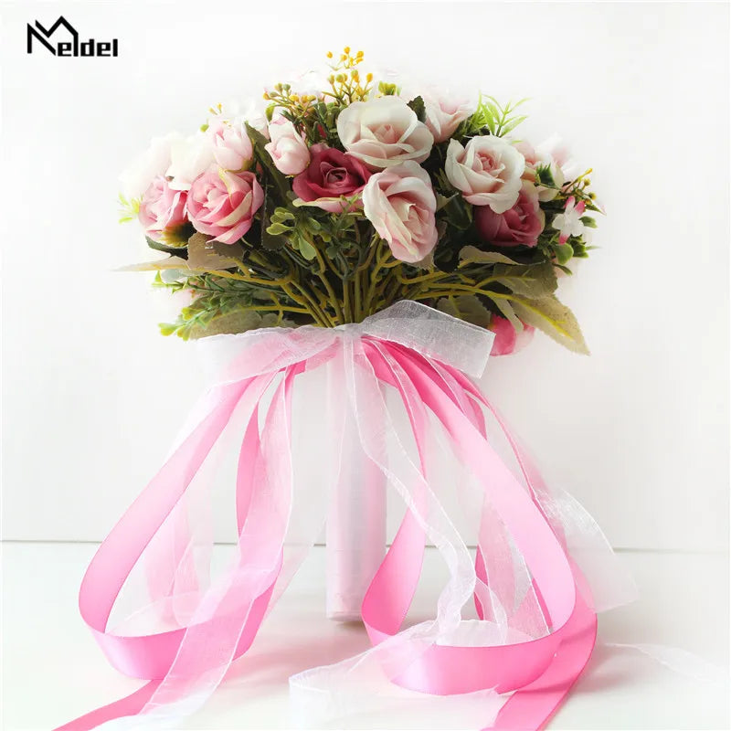 Handmade Artificial Flower Rose Bouquet  