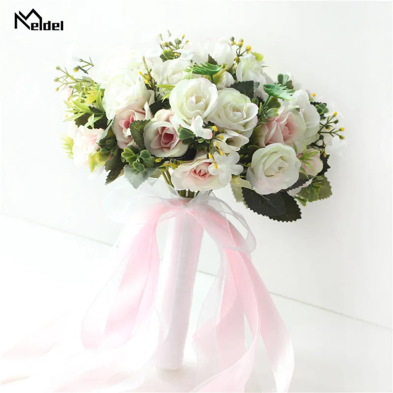 Handmade Artificial Flower Rose Bouquet  