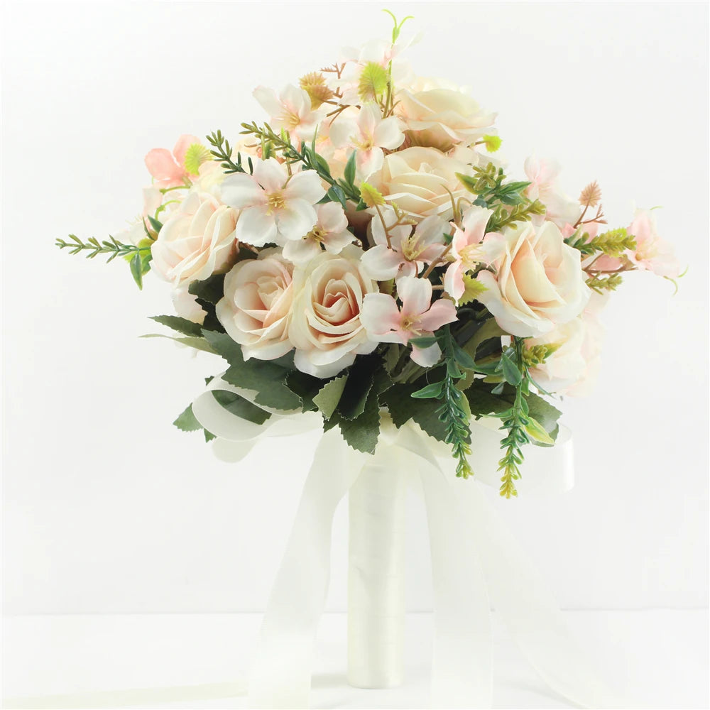 Handmade Artificial Flower Rose Bouquet  