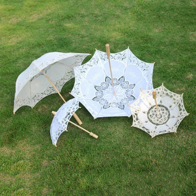 Handmade Lace Sunny Umbrella Process Lace Umbrella  