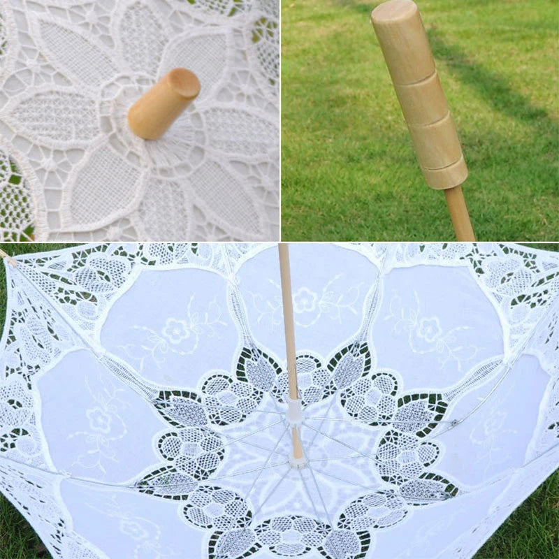 Handmade Lace Sunny Umbrella Process Lace Umbrella  