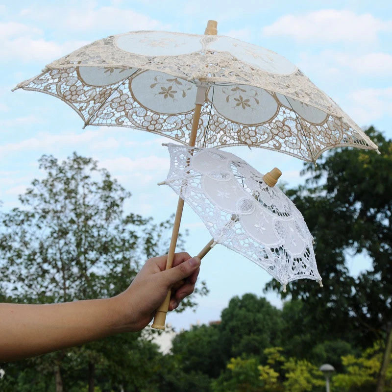 Handmade Lace Sunny Umbrella Process Lace Umbrella  