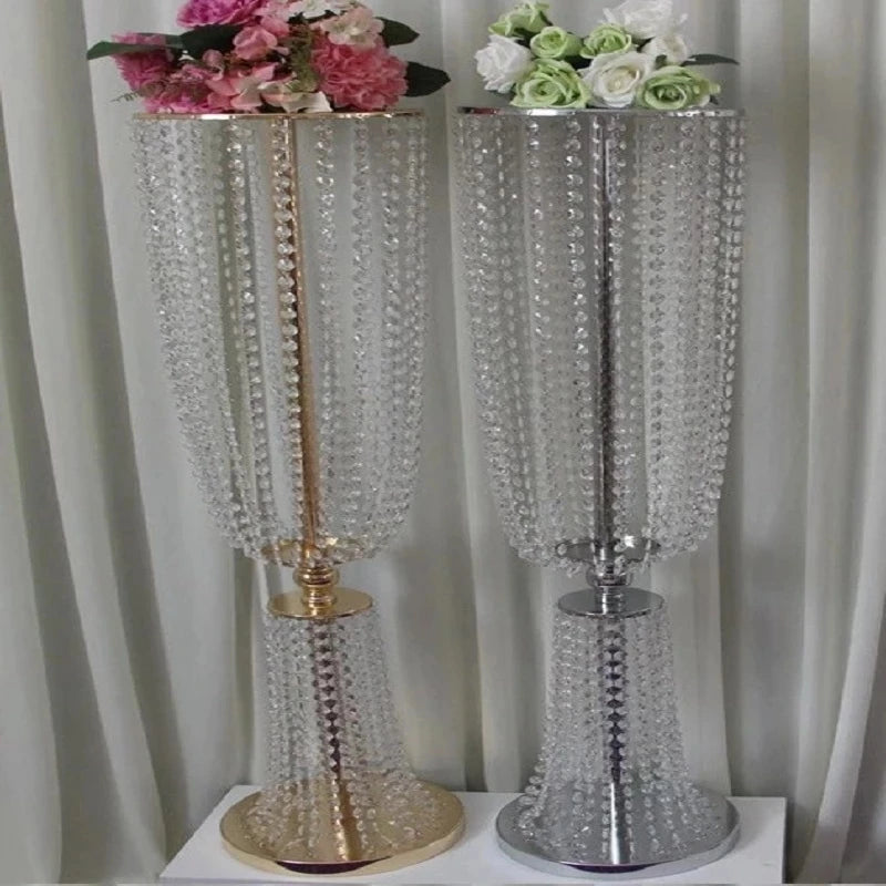 Acrylic Imitation Crystal Wedding Centrepiece 10Pcs  