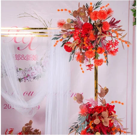 Metal Wedding Arch Frame Square Backdrop Stand  