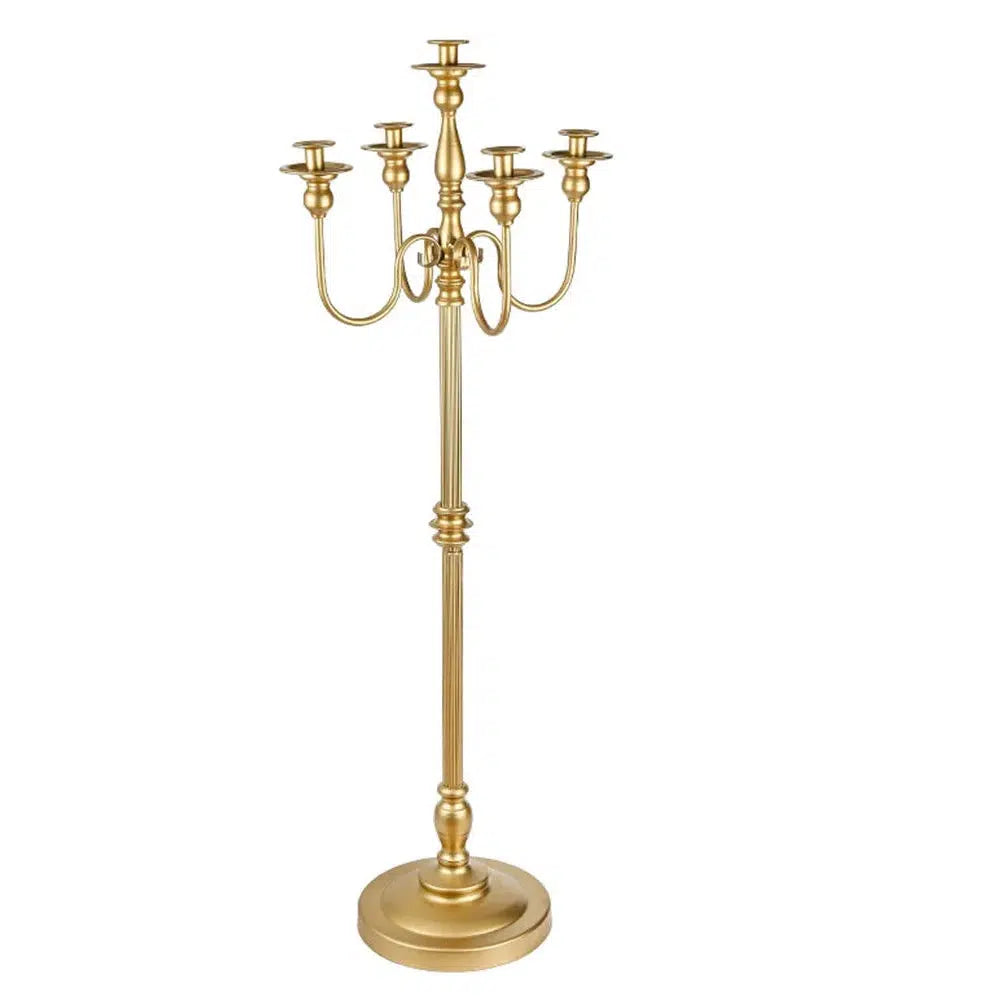 Height 160cm Luxury 5 Arm Metal Candle Holder  