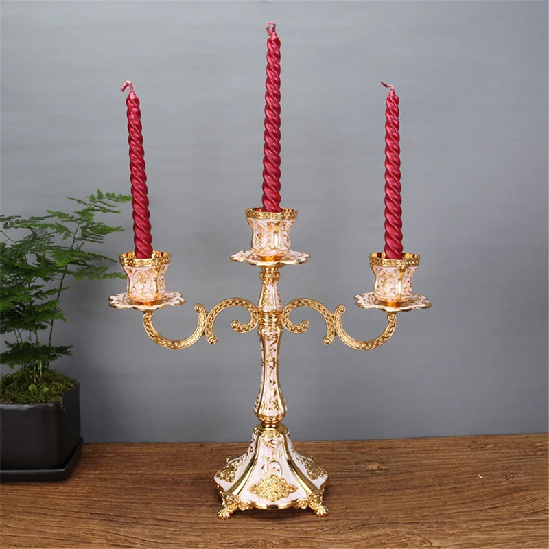 Luxury Candle Holders Tabletop Stand Candlestick  