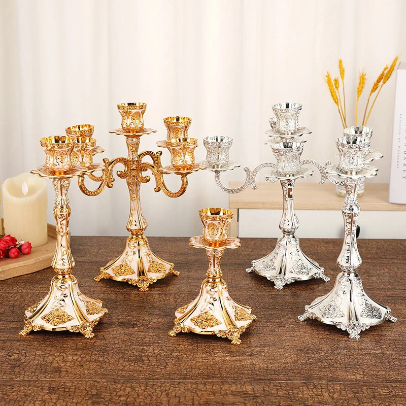 Luxury Candle Holders Tabletop Stand Candlestick  