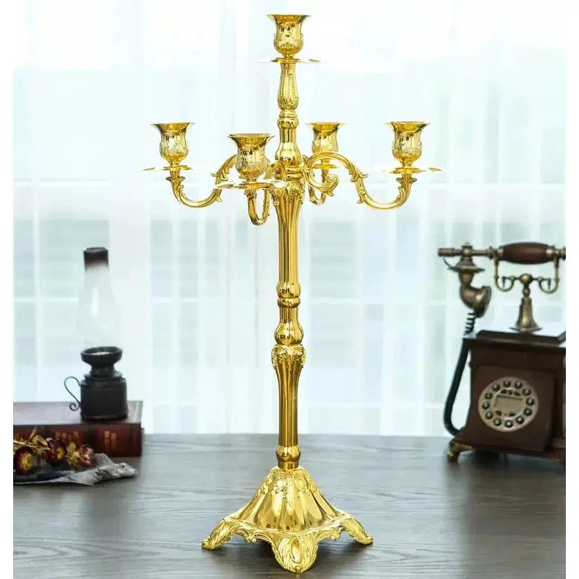 Luxury H65 /85/105cm 5lights Metal Candle Holders  