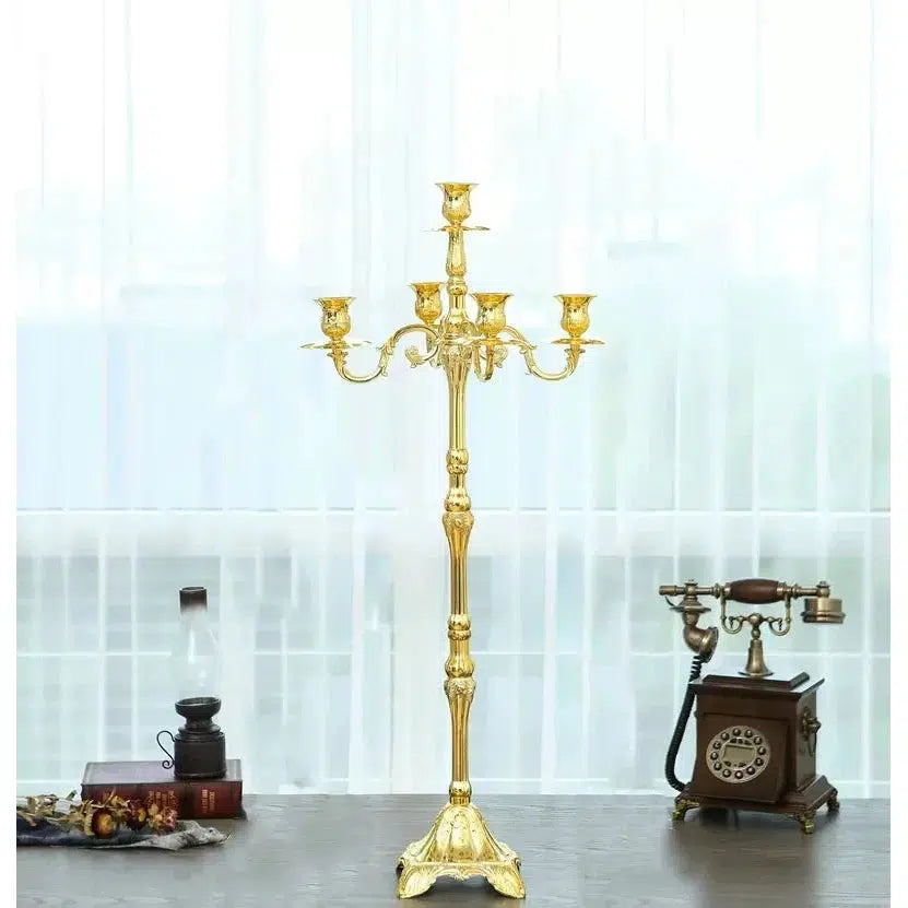 Luxury H65 /85/105cm 5lights Metal Candle Holders  