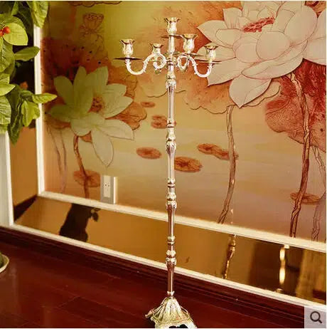 Luxury H65 /85/105cm 5lights Metal Candle Holders  