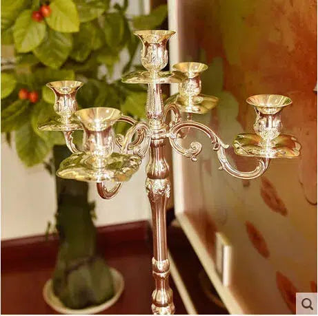 Luxury H65 /85/105cm 5lights Metal Candle Holders  