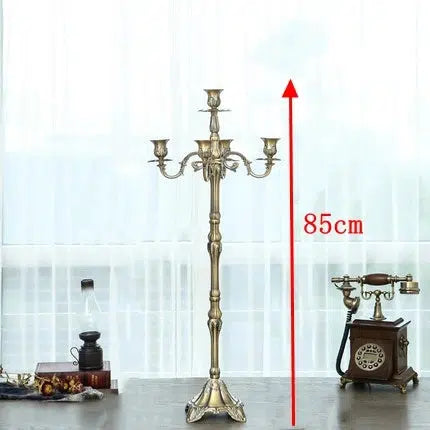 Luxury H65 /85/105cm 5lights Metal Candle Holders  