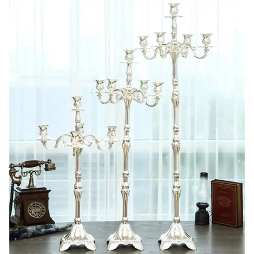 Luxury H65 /85/105cm 5lights Metal Candle Holders  