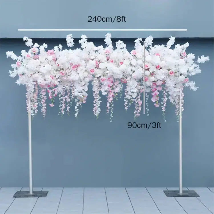 Luxury White Rose Cherry Blossom Hang Wisteria Floral Arrangement  