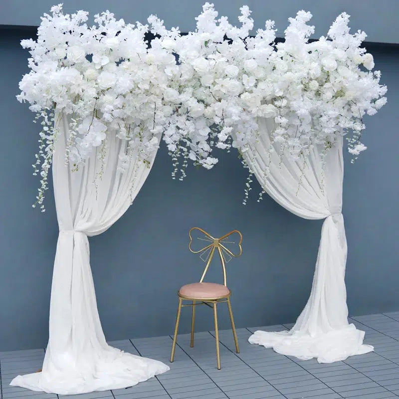 Luxury White Rose Cherry Blossom Hang Wisteria Floral Arrangement  