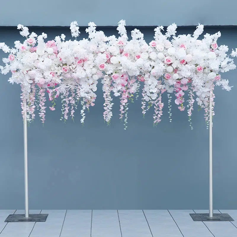 Luxury White Rose Cherry Blossom Hang Wisteria Floral Arrangement  