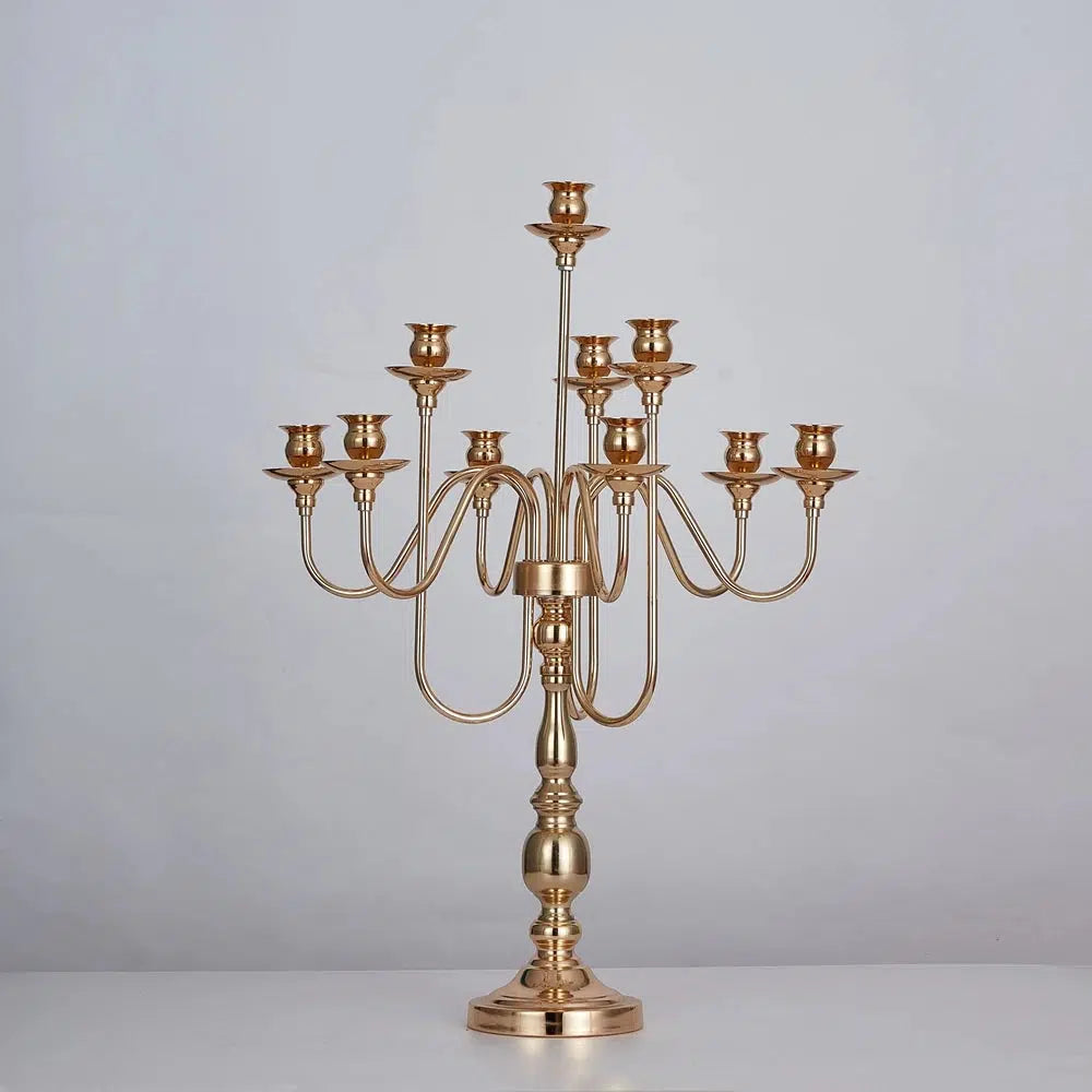 Metal Candelabra 10 Heads Candlestick Wedding Table Centrepiece  