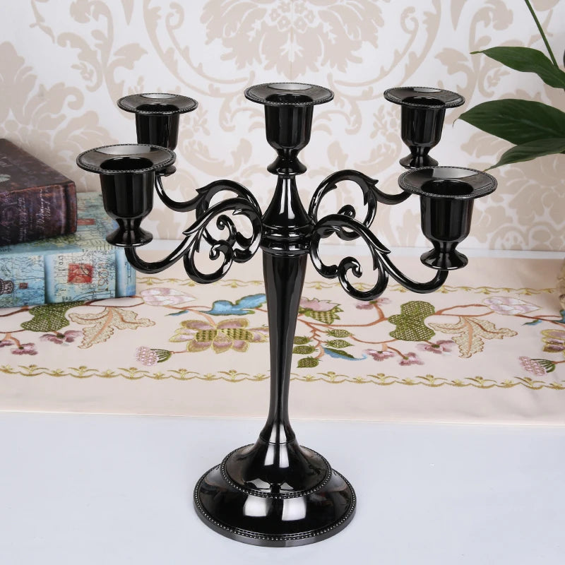 Metal Pillar Candle Holders  